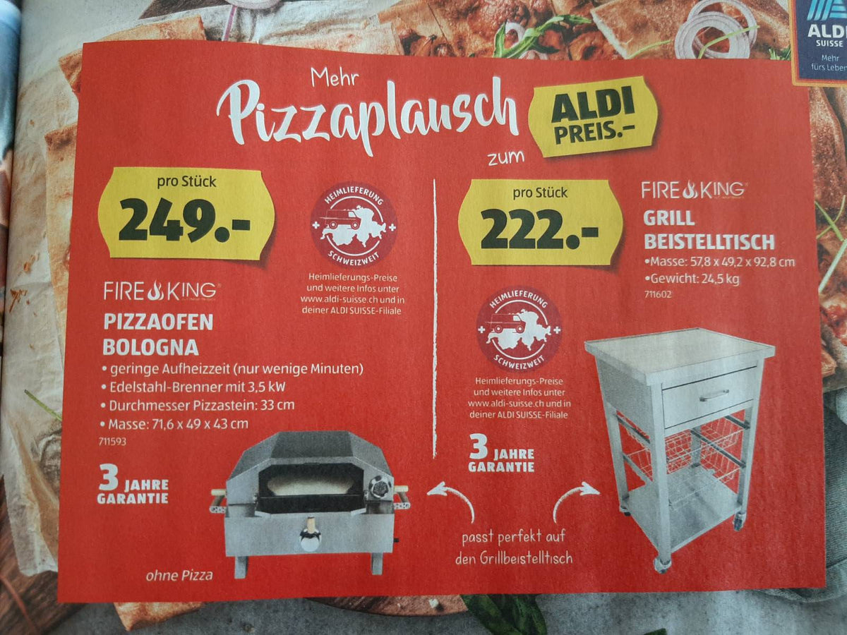 Was kann ein Aldi Pizzaofen für CHF 249? Teil 1