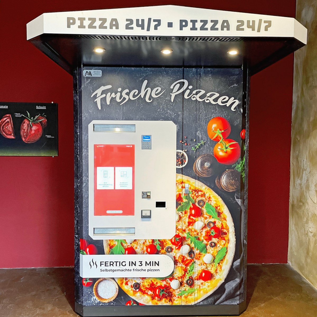 Eine Pizza aus dem Automaten - werden Pizzaschaufeln bald überflüssig?