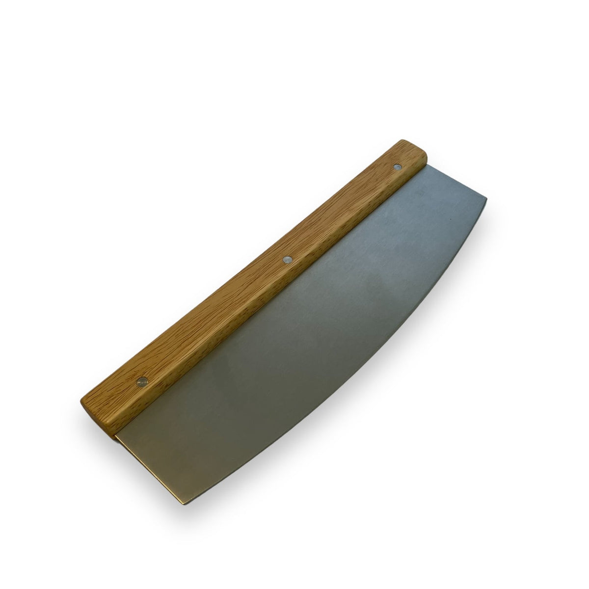 Pizzawiegemesser aus Edelstahl und Holz